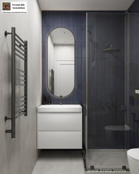 Agios Nikolaos Kreta, Agios Nikolaos: projektierts Luxusapartment 74m² Wohnung kaufen