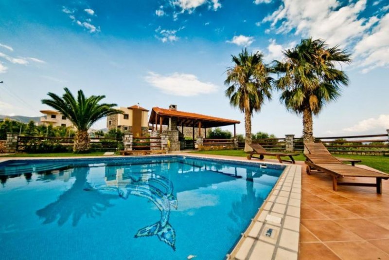 Katsikia, Agios Nikolaos, Lasithi, Kreta Luxuriöse 4-Schlafzimmer-Villa mit Pool, Garten und Meerblick Haus kaufen
