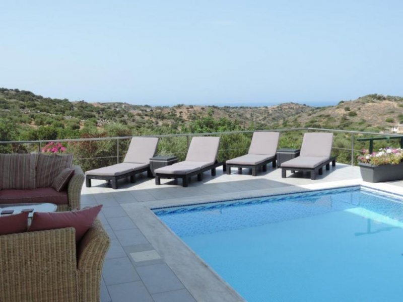 Milatos, Agios Nikolaos, Lasithi, Kreta Moderne Villa mit 3 Schlafzimmern mit Pool und offenem Meerblick Haus kaufen