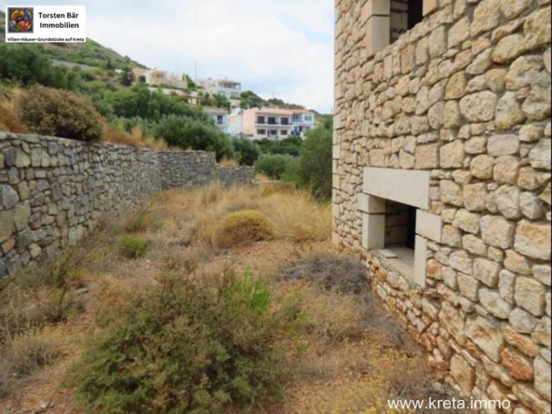 Agia Fotia (Sitia) Kreta, Sitia, 4 Steinhäuser (Rohbau) mit Panoramablick aufs Meer Haus kaufen