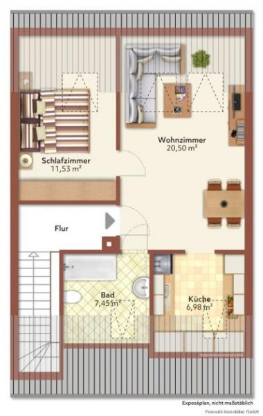 Bodelshausen Gemütliche 2-Zimmer-Wohnung im Dachgeschoss – ruhig & hell Wohnung kaufen