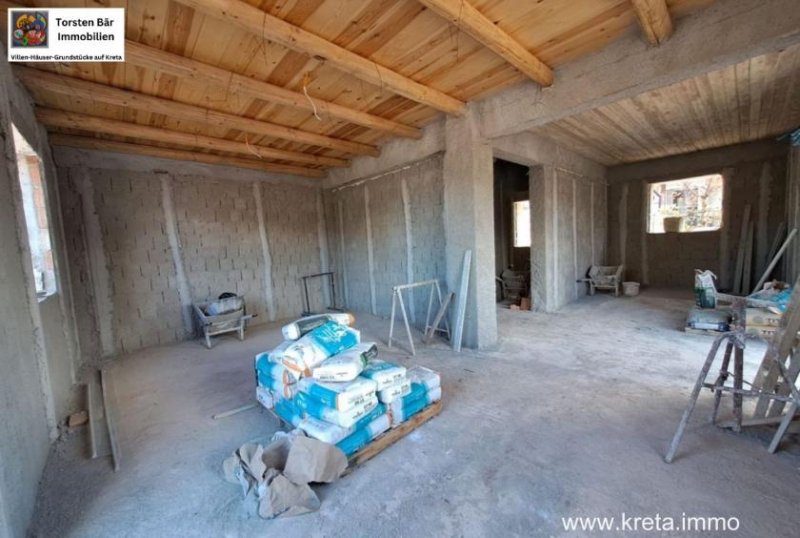 Neo Chorio, Apokoronas Kreta, Neo Chorio neue freistehende Steinvill 3 SZ Meerblick Haus kaufen