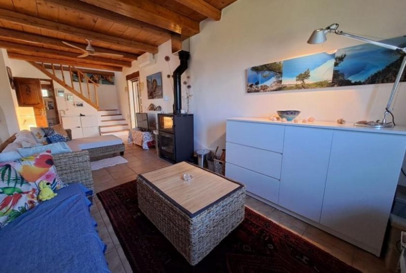Neo Chorio Kreta, Neo Chorio freistehende Steinvilla mit Bergblick Haus kaufen