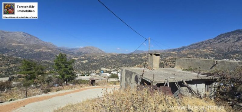 Nithavri Kreta, Nithavri renovierungsbedürftiges Bauernanwesen mit Meer- und Bergblick Haus kaufen