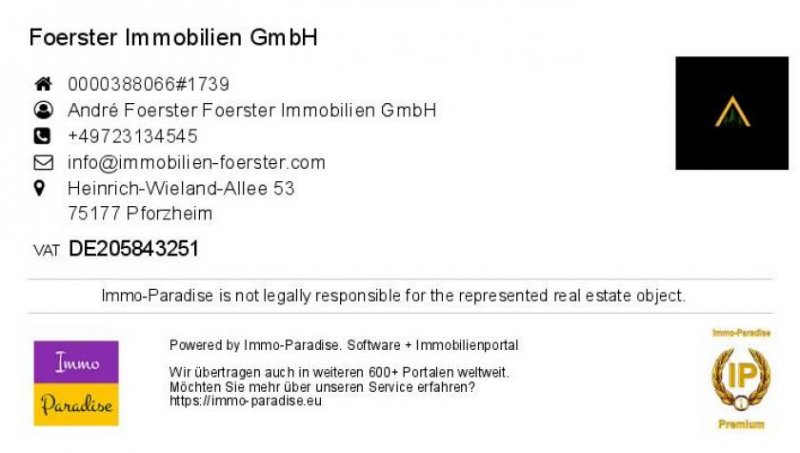 Pforzheim Gemütliche Doppelhaushälfte in ruhiger Lage mit Einzelgarage in Pforzheim-Mäuerach zu verkaufen FOERSTER IMMOBILIEN Haus