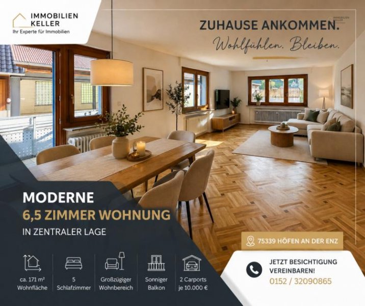Höfen an der Enz Sanierte 6,5 Zimmer Wohnung in zentraler Lage Wohnung kaufen