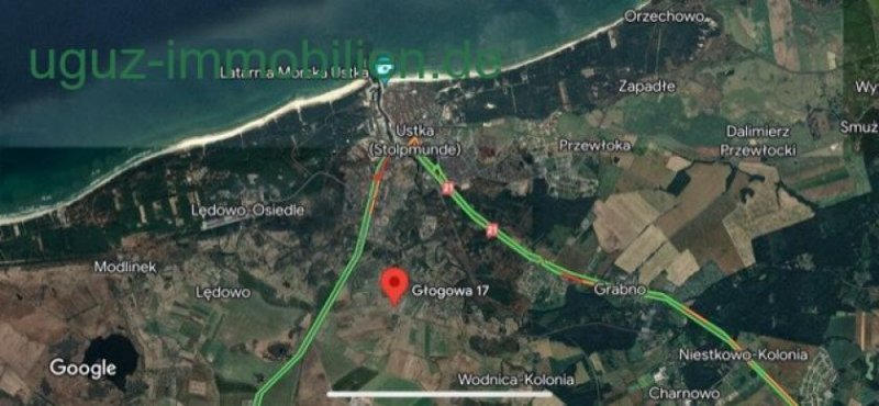 Wodnica / Ustka Baugrundstück 3 Km zur polnischen Ostsee 76-270 Wodnica ( Gemeinde Ustka) Grundstück kaufen