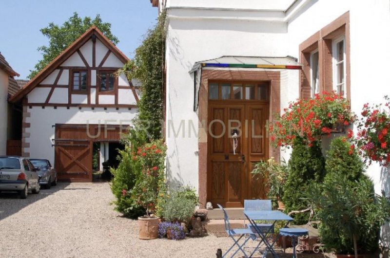 Iffezheim Zauberhaftes Anwesen auch zur Ferienvermietung im Elsass - 4 Wohnungen - Schwimmteich - 450² Wohnfläche Gewerbe kaufen