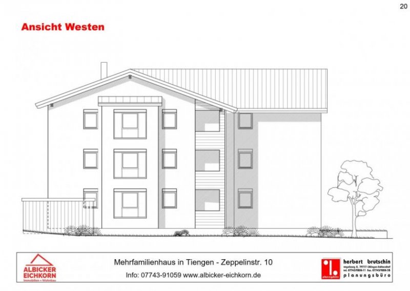 Waldshut-Tiengen 2 Zi. DG mit Loggia ca. 61 m² - Wohnung 11 - Zeppelinstr. 10, 79761 Waldshut-Tiengen - Neubau Wohnung kaufen