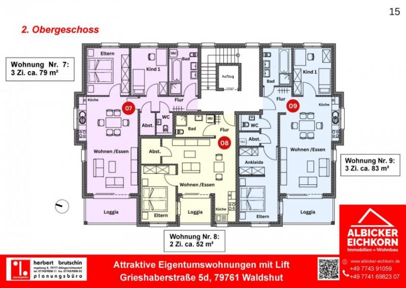 Waldshut-Tiengen Neubau Waldshut - 2,0 Zimmerwohnung Erdgeschoss mit Lift Wohnung kaufen