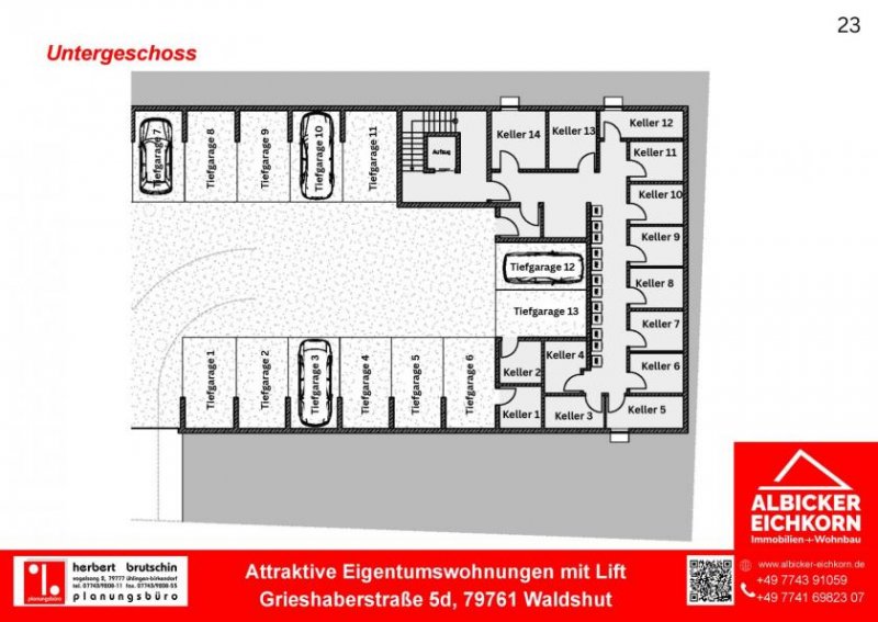 Waldshut-Tiengen Neubau Waldshut - 2,0 Zimmerwohnung Erdgeschoss mit Lift Wohnung kaufen