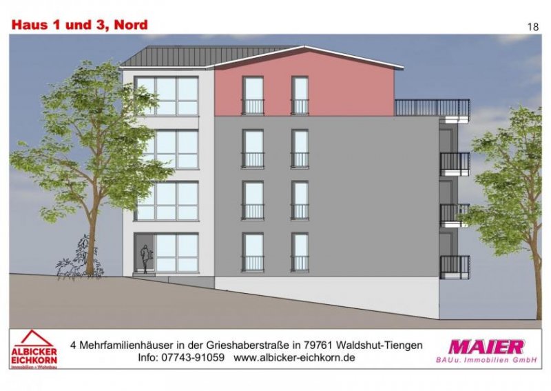 Waldshut-Tiengen Neubau Waldshut - 2,0 Zimmerwohnung Dachgeschoss Penthouse mit Lift Wohnung kaufen