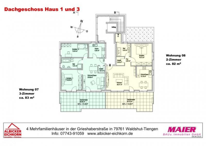 Waldshut-Tiengen Neubau Waldshut - 2,0 Zimmerwohnung Dachgeschoss Penthouse mit Lift Wohnung kaufen