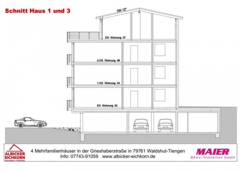 Waldshut-Tiengen Neubau Waldshut - 3,0 Zimmerwohnung Erdgeschoss mit Lift Wohnung kaufen