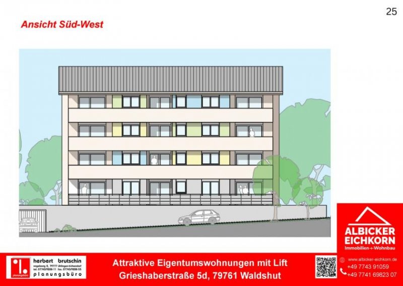Waldshut-Tiengen Neubau Waldshut - 3,0 Zimmerwohnung Erdgeschoss mit Lift Wohnung kaufen