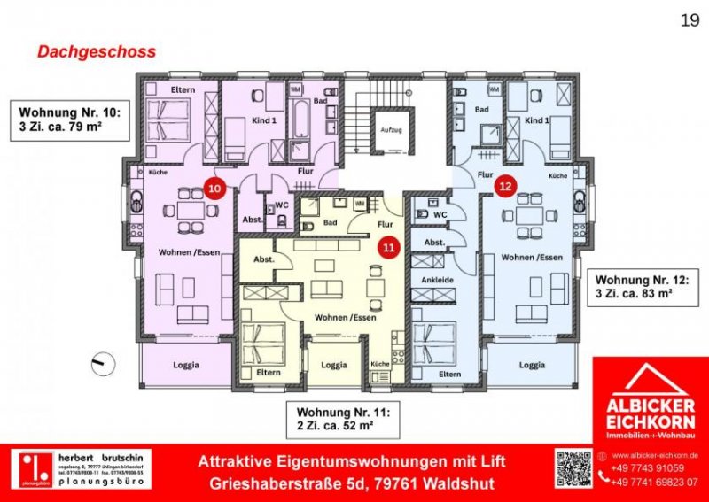 Waldshut-Tiengen Neubau Waldshut - 3,0 Zimmerwohnung Erdgeschoss mit Lift Wohnung kaufen