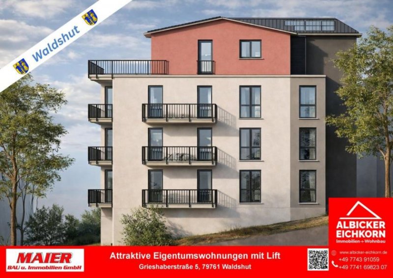 Waldshut-Tiengen Neubau Waldshut - 3,0 Zimmerwohnung Obergeschoss 2 mit Lift Wohnung kaufen