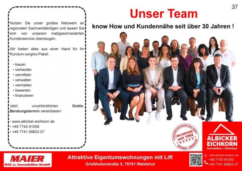 Waldshut-Tiengen Neubau Waldshut - 3,0 Zimmerwohnung Obergeschoss mit Lift Wohnung kaufen