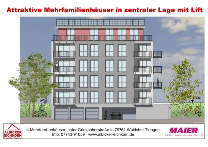 Waldshut-Tiengen Neubau Waldshut - 4,0 Zimmerwohnung Dachgeschoss Penthouse mit Lift Wohnung kaufen