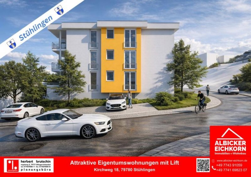 Stühlingen 3 Zi. Dachgeschoss mit Balkon ca. 85 m²-Wohnung Nr. 5-Kirchweg 18-79780 Stühlingen-Neubau Wohnung kaufen