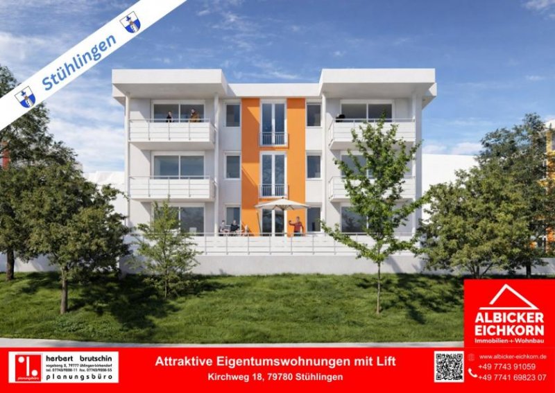 Stühlingen 3 Zi. Dachgeschoss mit Balkon ca. 85 m²-Wohnung Nr. 5-Kirchweg 18-79780 Stühlingen-Neubau Wohnung kaufen