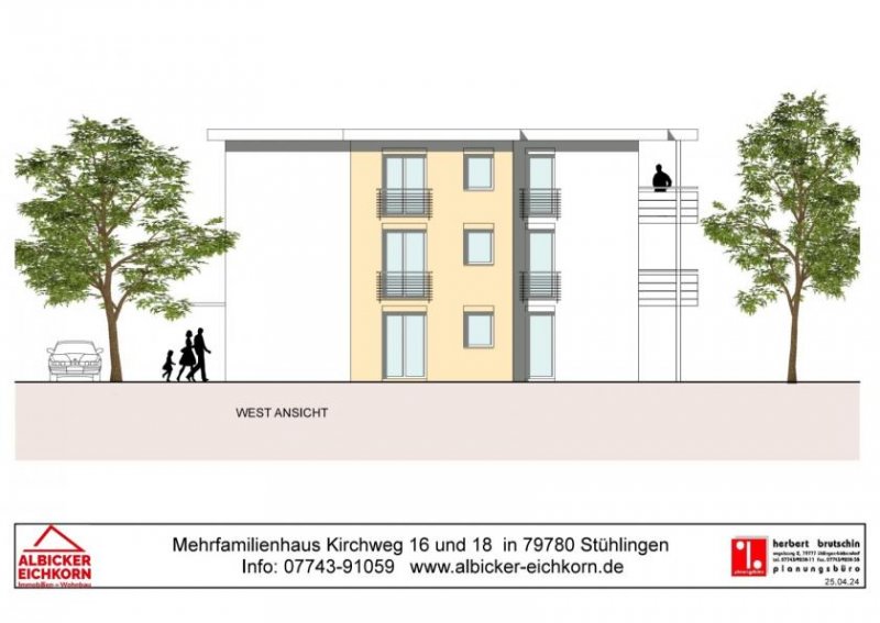 Stühlingen 3 Zi. DG mit Balkon ca. 85 m²-Wohnung 5-Kirchweg 18-79780 Stühlingen Wohnung kaufen