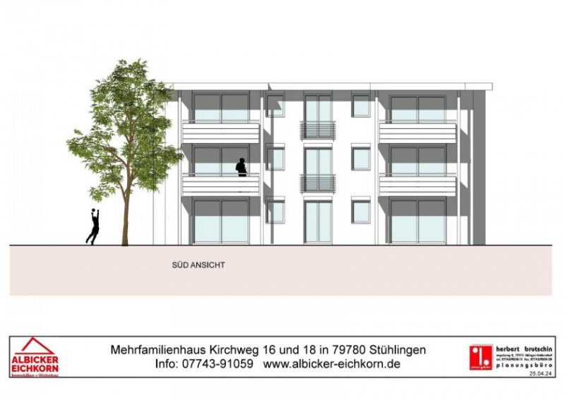 Stühlingen 3 Zi. DG mit Balkon ca. 85 m²-Wohnung 5-Kirchweg 18-79780 Stühlingen Wohnung kaufen