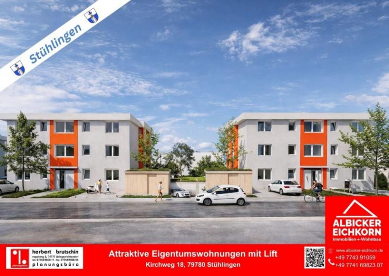 Stühlingen 3 Zi. Erdgeschoss mit Terrasse ca. 87 m²-Wohnung Nr. 1-Kirchweg 18-79780 Stühlingen -Neubau Wohnung kaufen