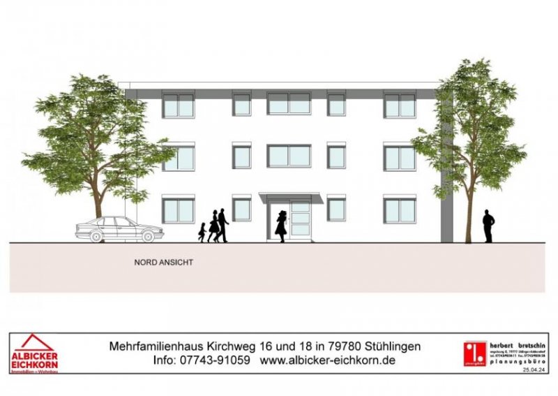 Stühlingen 3Zi. OG mit Balkon ca. 85 m²-Wohnung 3-Kirchweg 18-79780 Stühlingen Wohnung kaufen