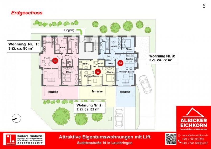 Lauchringen Neubau Lauchringen - 2,5 Zimmerwohnung EG mit Lift Wohnung kaufen