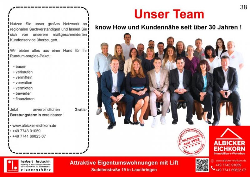 Lauchringen Neubau Lauchringen - 2 Zimmerwohnung OG mit Lift Wohnung kaufen