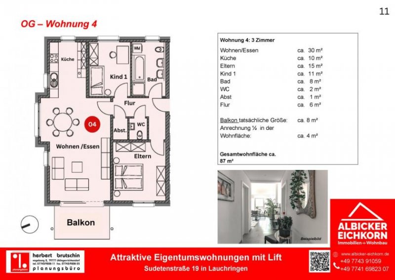 Lauchringen Neubau Lauchringen - 3 Zimmerwohnung OG mit Lift Wohnung kaufen