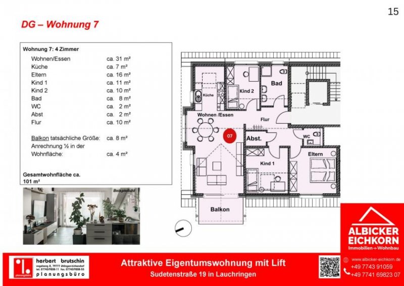 Lauchringen Neubau Lauchringen - 4 Zimmerwohnung OG mit Lift Wohnung kaufen