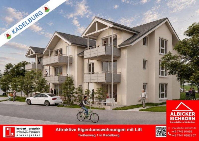 Küssaberg 3 Zi. EG mit Terrasse ca. 79 m² - Wohnung 2 - Trottenweg 1, 79790 Kadelburg- Neubau Wohnung kaufen