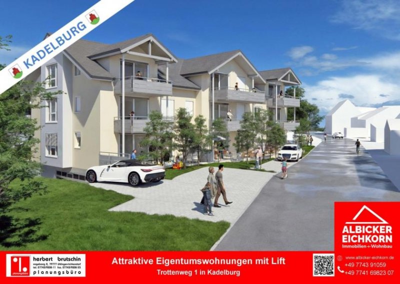 Küssaberg Grenznahe 3 Zi. EG mit Terrasse ca. 98 m² - Wohnung 3 - Trottenweg 1, 79790 Kadelburg- Neubau KFW40 Wohnung kaufen