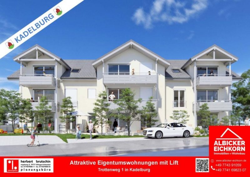 Küssaberg Grenznahe 3 Zi. EG mit Terrasse ca. 100 m² - Wohnung 1 - Trottenweg 1, 79790 Kadelburg-KFW 40 Neubau Wohnung kaufen