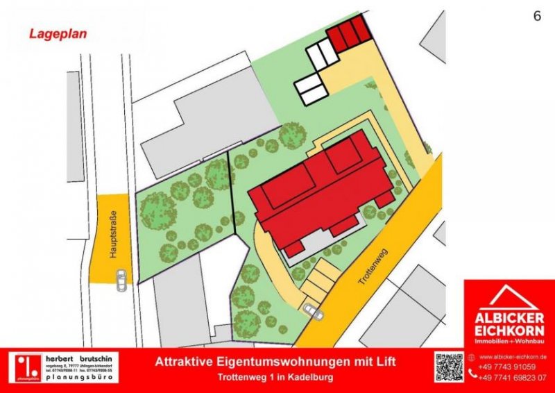 Küssaberg Grenznahe 3 Zi. EG mit Terrasse ca. 98 m² - Wohnung 3 - Trottenweg 1, 79790 Kadelburg- Neubau KFW40 Wohnung kaufen