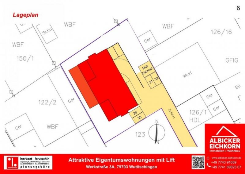 Wutöschingen 3 Zi. OG mit Loggia ca. 87 m² - Wohnung 6 - Werkstraße 3a, 79793 Wutöschingen - Neubau Wohnung kaufen