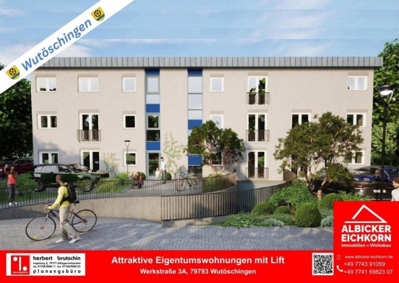 Wutöschingen 3 Zi. OG mit Loggia ca. 87 m² - Wohnung 6 - Werkstraße 3a, 79793 Wutöschingen - Neubau Wohnung kaufen