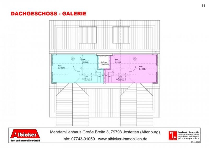 Jestetten 4 Zi. + Galerie DG mit Balkon ca. 104 m² mit Lift, Klimafreundlicher Neubau- Jestetten Altenburg Wohnung kaufen