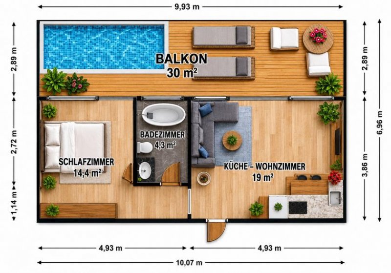 Bukit Peninsula 1BR Villa EcoWood Haus kaufen