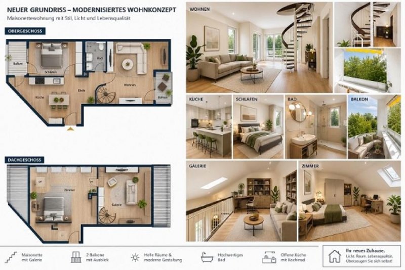 München München-Neuhaus/Nymphenburg -Dom-Pedro..großzügige Maisonette mit Potenzial zur modernen 4-Zimmer-WE Wohnung kaufen