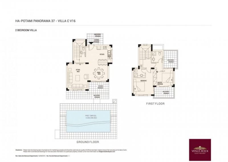 Paphos Schicke 2SZ Villa im berühmten Venus Rock Golf Resort Haus kaufen