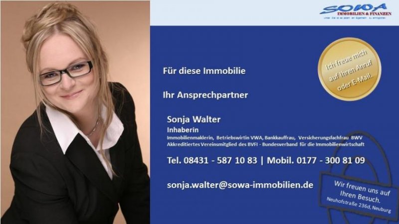 Neuburg an der Donau Bezugfreies Haus mit Garten und Garage in Neuburg - Ein Objekt von Ihrem Immobilienpartner SOWA Immobilien und Finanzen Haus