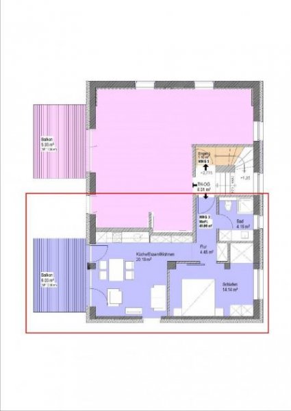 Neuburg an der Donau KfW Förderung möflich! Attraktive 2 Zimmer Wohnung mit Balkon in zenrumsnaher Lage in Neuburg - Ein Objekt von Ihrem SOWA und