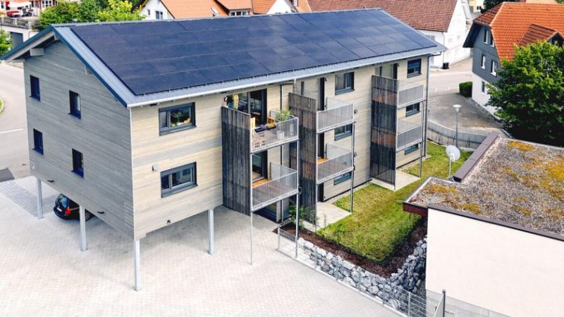 Leutkirch im Allgäu Moderne + hochwertige Bauweise: 3-Zimmer-Neubauwohnung mit Balkon bei Leutkirch Wohnung kaufen
