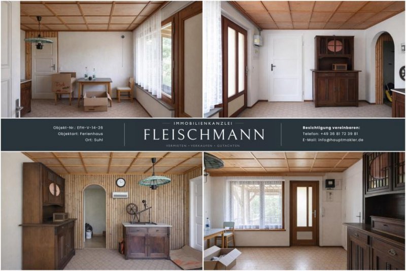 Suhl Ferienhaus mit Panorama-Weitblick – Ihr Rückzugsort am Stadtrand mit vielseitigem Potenzial Haus kaufen
