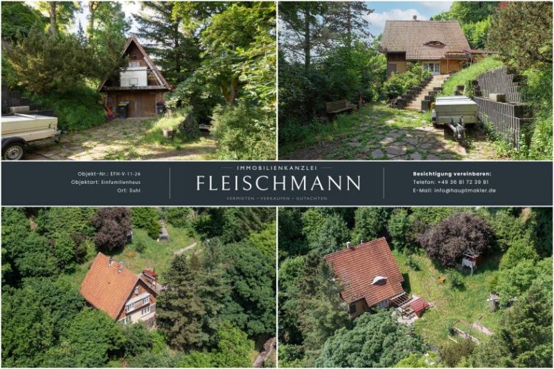 Suhl „Seltene Gelegenheit am Domberg – 1.700 m² Grundstück mit Wohnhaus und Entwicklungspotenzial“ Haus kaufen