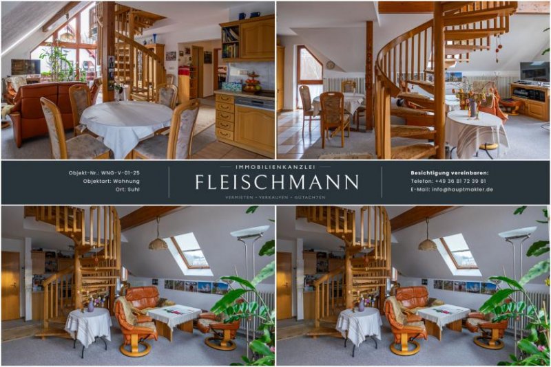 Suhl Ebenen-Wechsel: Wohnen mit Eigenheim-Vibe Wohnung kaufen