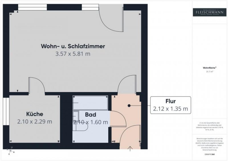 Suhl Top-Investment in Suhl: Gepflegte 33 m² Erdgeschosswohnung ohne Sanierungsstau oder Selbsteinzug? Wohnung kaufen